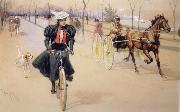 Thure de Thulstrup Depicts the Latest modes of Transportaion china oil painting artist